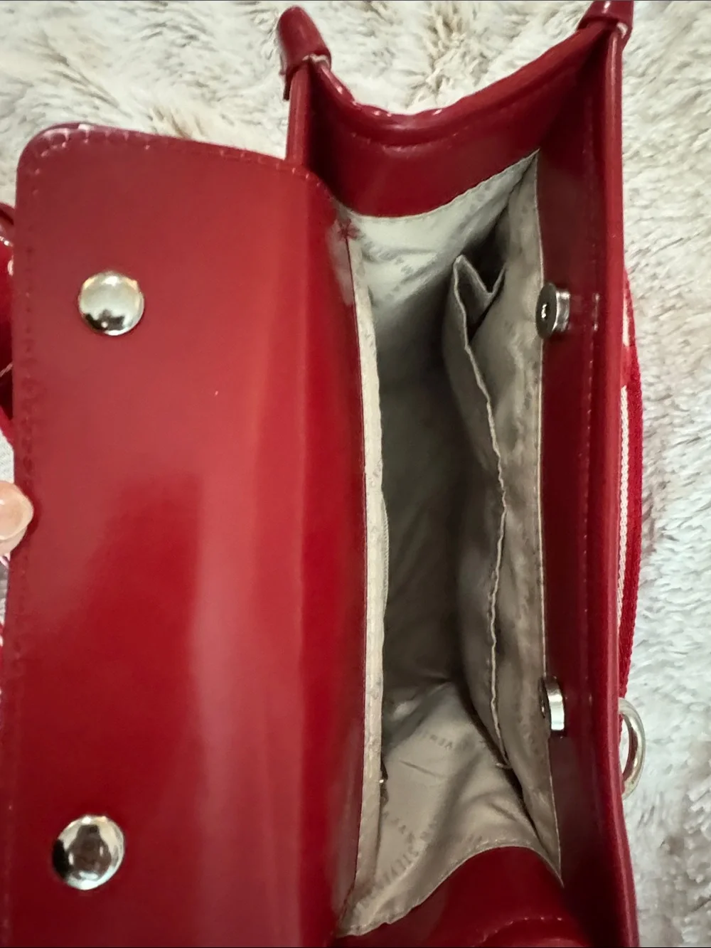Steve Madden Red Crossbody Bag with Branded Detachable Strap
